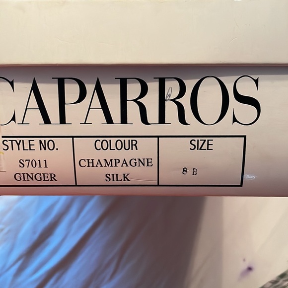 Caparros champagne silk Slingback heel - Picture 5 of 5